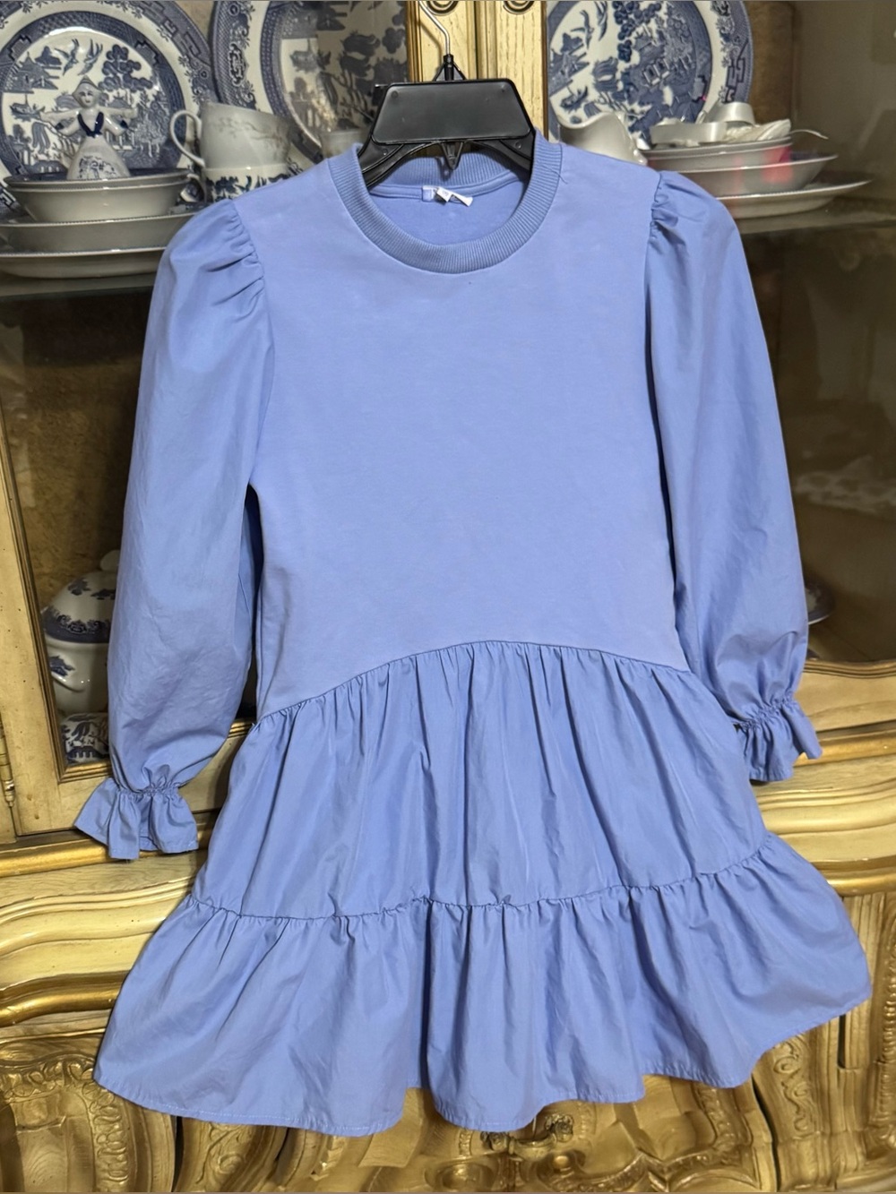 Pleat light blue CeCe dress Girls size 10 boutique